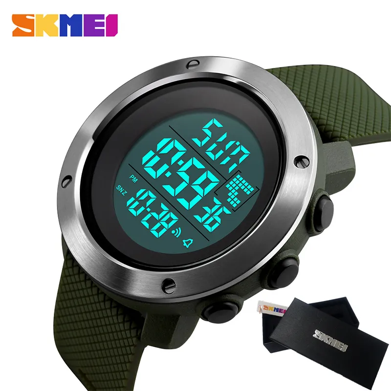 Skmei militaire sport horloge mannen top merk luxe elektronische led digitale polshorloge mannelijke klok voor man vrouwen relogio masculino x0524