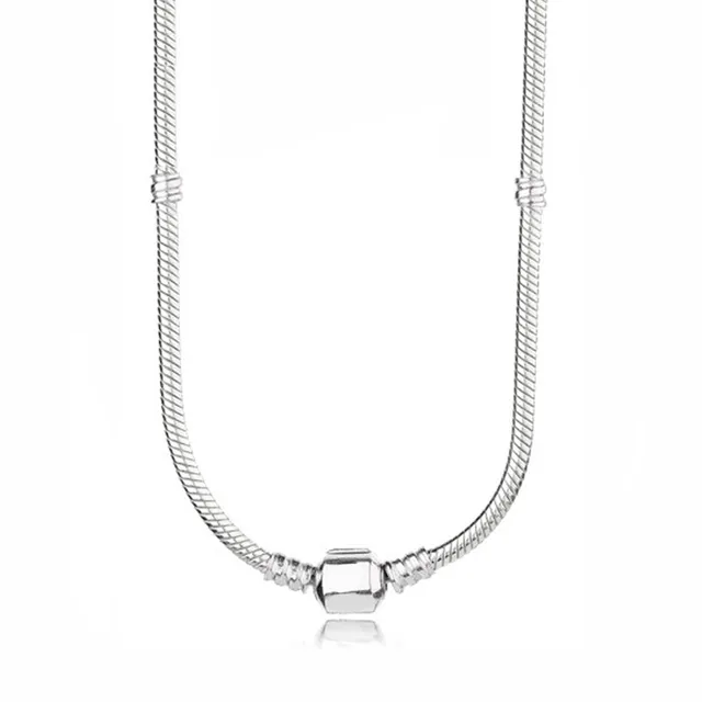 Ny 2021100% 925 Sterling Silver 590703hv Mode Lyx och Charmigt Halsband Fit DIY Kvinnor Original Mode Smycken Gift