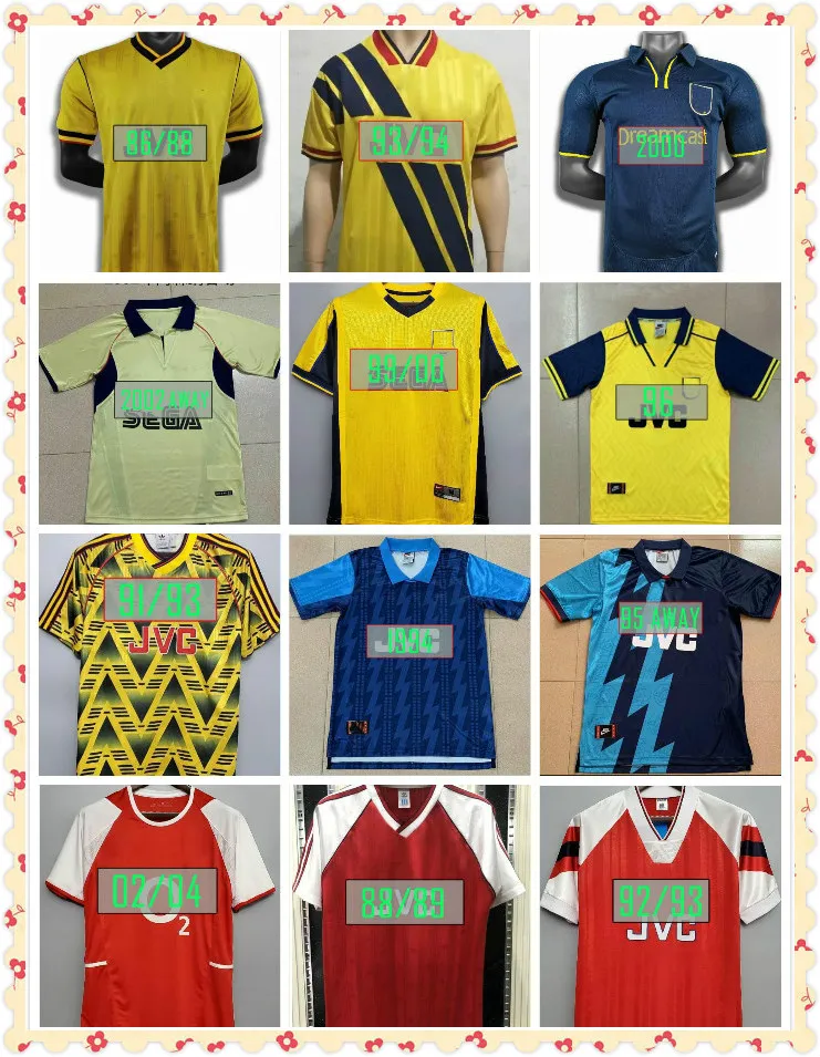 Save Big on Bulk Bergkamp Arsenal Jersey Arsenal Football Club Jersey Retro  Bruised Banana 1982 2004 Soccer Jersey Classic Soccer Jersey Home Away