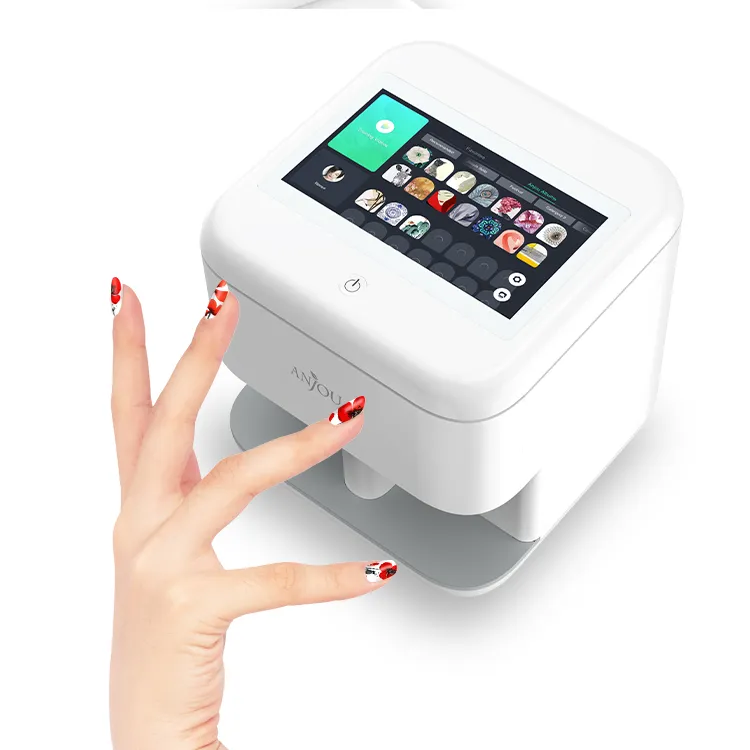 3D Nail Art Printer 7 Inches Touch Screen Wireless Salon Equipment