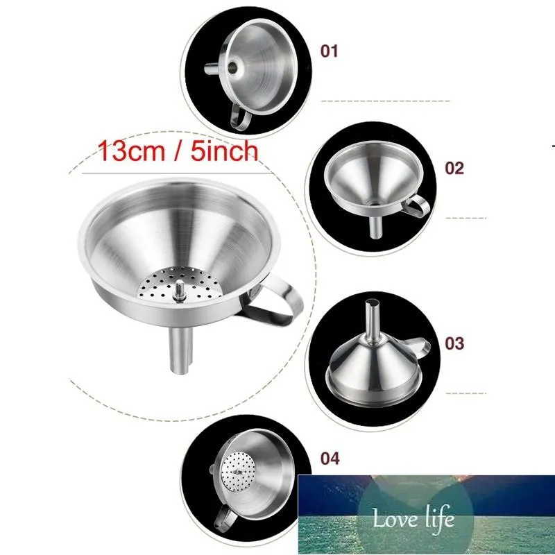 Utensili da cucina Imbuto per miele funzionale in acciaio inossidabile con filtro a filtro staccabile per strumento per acqua liquida per profumo OWE7068