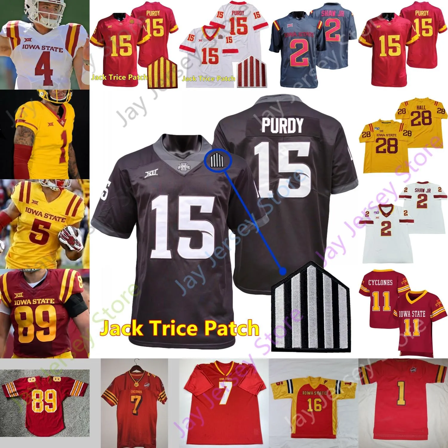 Iowa State Cyclones ISU Football Jersey NCAA College Eli Sanders Charlie  Kolar Sean Shaw Jr. Wilson Jr. Noel Will McDonald IV Rose Myles Mendeszoon  Compra De 21,1 € | DHgate, image size:1500x1500