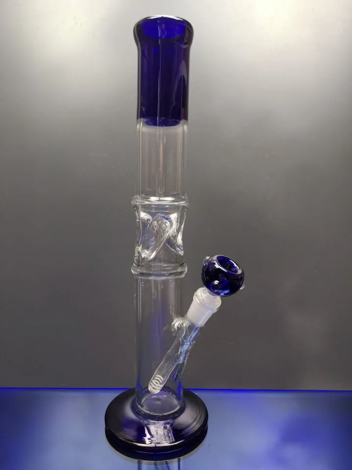 15.5inch hookahs heady colors glass bong unique bubbler helix bongs tall coil water pipe straight tube recycler dab rig zeusartshop