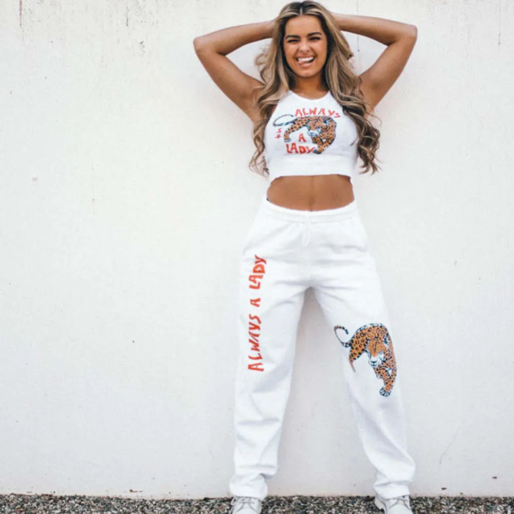 Compra Joggers Mujeres Dos Piezas Conjunto Top Y Pantalones Tiger Letras  Impresas Pantalones De Sweets Sin Mangas Cross Blanco Sport Streetwear Sets  Pantalones Barato | Entrega Rápida Y Calidad | Es.Dhgate