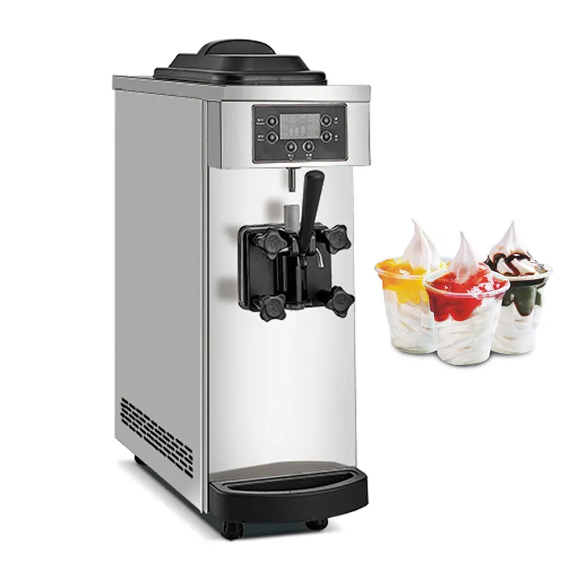 Commercial Soft Serve Ice Cream Machine Vending Desktop Single Heads