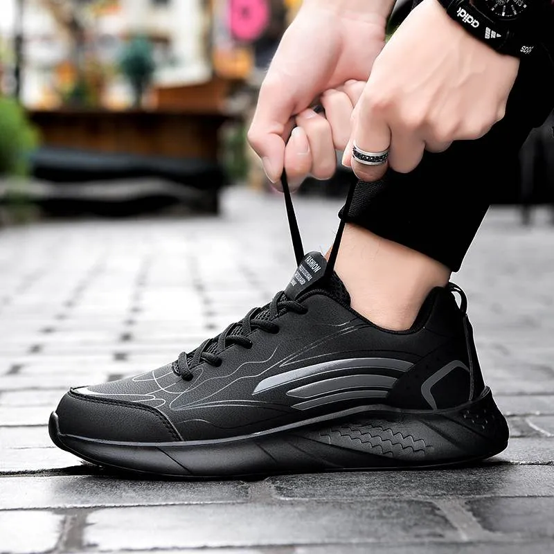 Mens leisure breathable running shoes deals