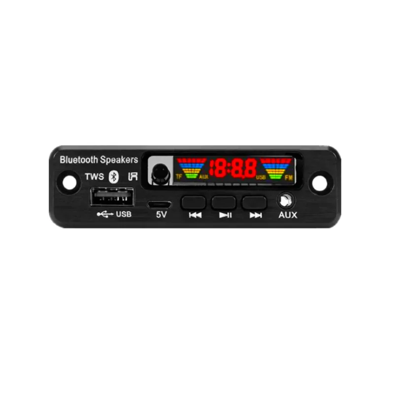 & MP4 Players Bluetooth 5.0 5V MP3 Decode Board Plays Lossless Format Audio, With FM USB Folder To Play Wood Audio Panel