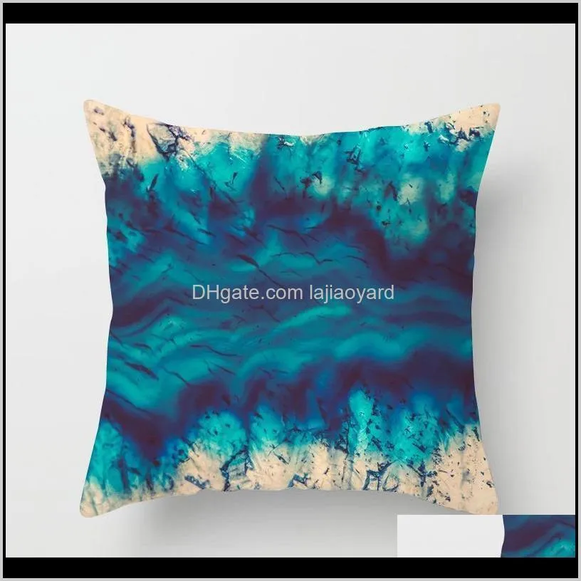 modern green teal blue geometric cushion cover nordic fashion home decorative pillow polyester cotton sofa car chair pillow case swy