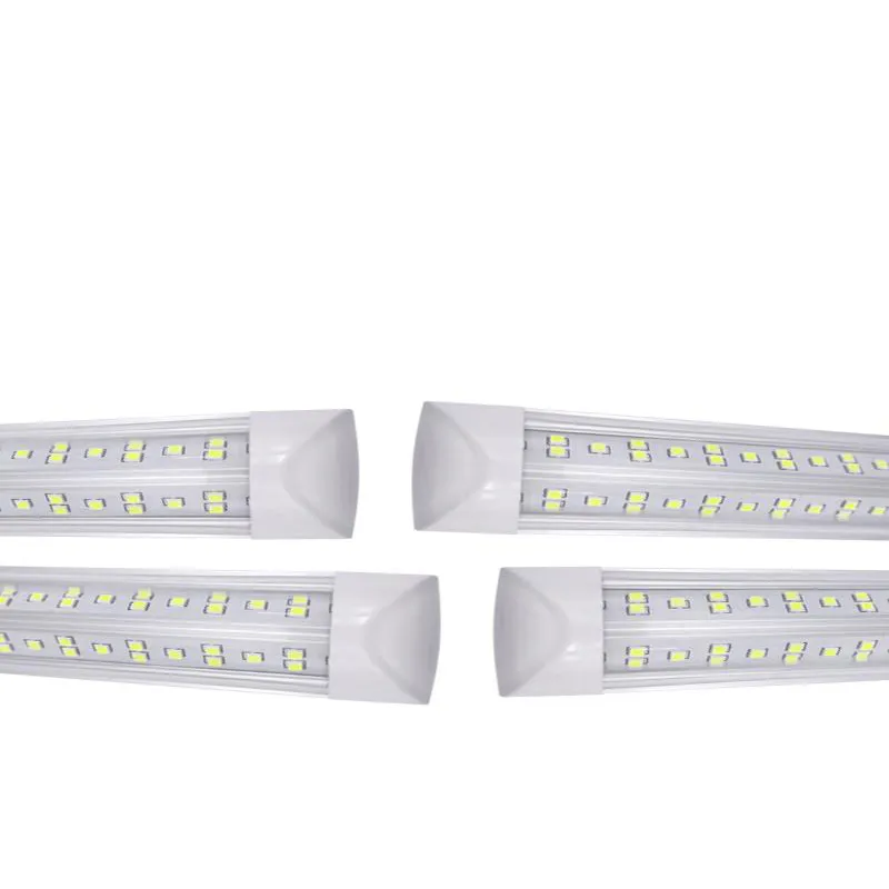 25 sztuk 4ft 5ft 6ft 8FT Lights LED Lights V kształt Zintegrowane T8 Tubes 4 5 6 8 Ft Cooler Drzwi Zamrażarka Oświetlenie 36 W 72W 100W 144W Usalight