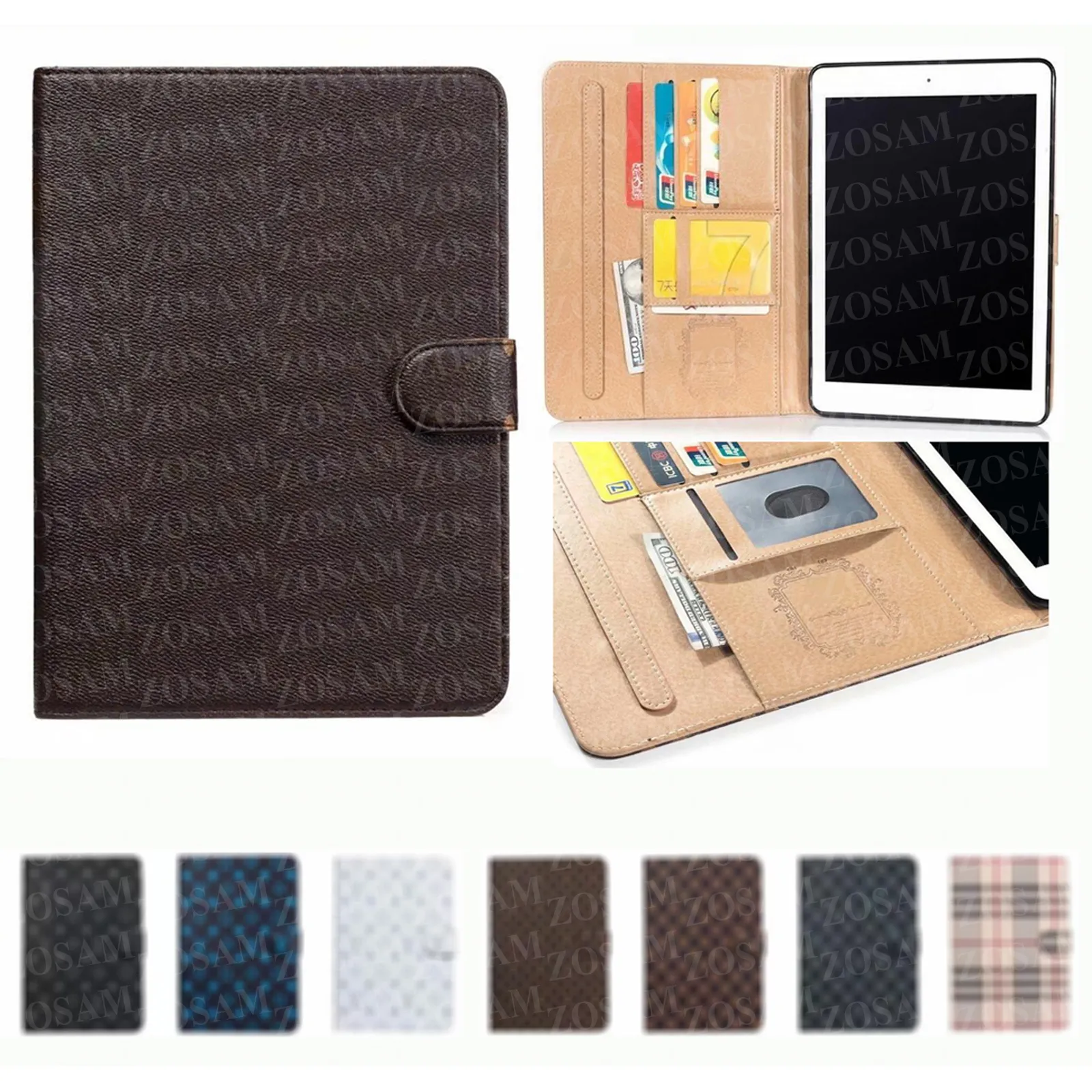 Luxury Folio Wallet Tablet PC Cases For Apple IPad Pro 12.9 11 Ipad10.5