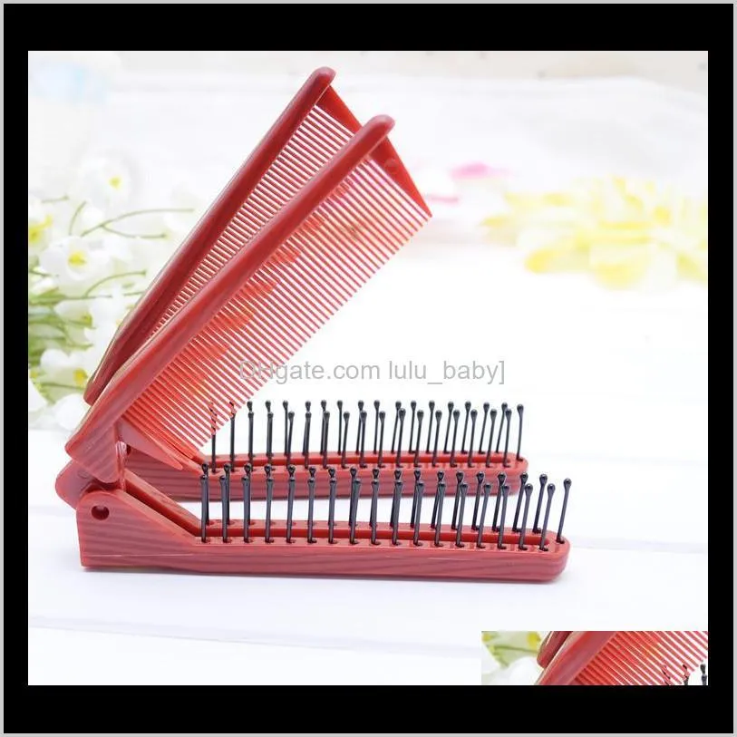 professional antistatic fold tail comb salon folding combs hairdressing hair brush comb hair care anti-static combing silicone