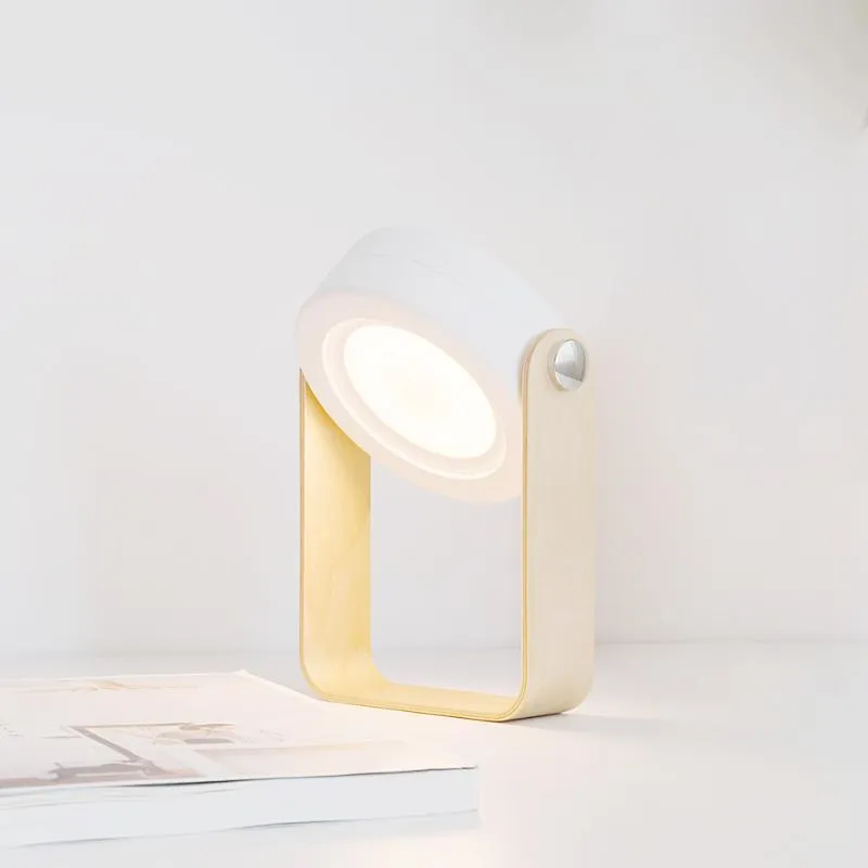 Masa Lambaları Uokobo Şarj Edilebilir Taşınabilir Katlanır LED Fener Lambası, Kumandalı Okuma Işığı Lambası Açık Masa Akülü