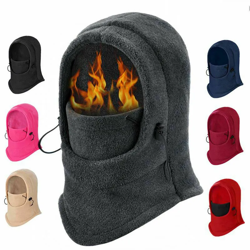 Winter Warm Hat With Mask And Neck Warmer 3-in-1 Windproof Balaclava ForMen And Women Masked Hat Cycling Cold Weather Protection - 200000297