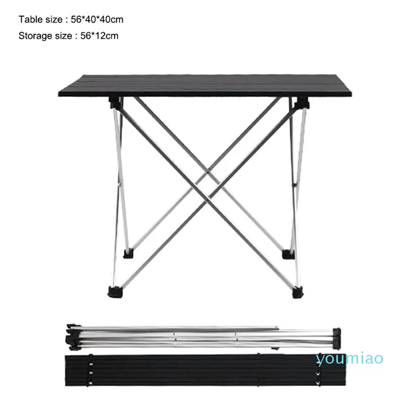Stopu aluminium Składany Camping Table Roll-Tops Lekkie Przenośne Stabilne Wszechstronne Piknik Krzesło Wędkarskie Akcesoria