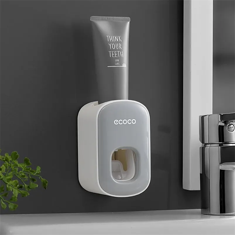 Spremiagrumi automatico in plastica Dispenser facile da parete Supporto per montaggio a parete per WC Set di accessori per il bagno di casa 210423