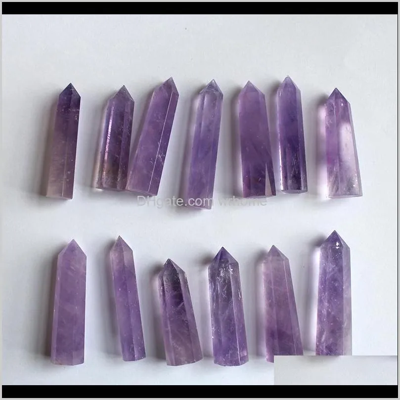 Natural Purple Crystal Quartz Tower Quartz Point Purple Crystal Obelisk Wand Healing Crystal 5cm 6cm 7cm