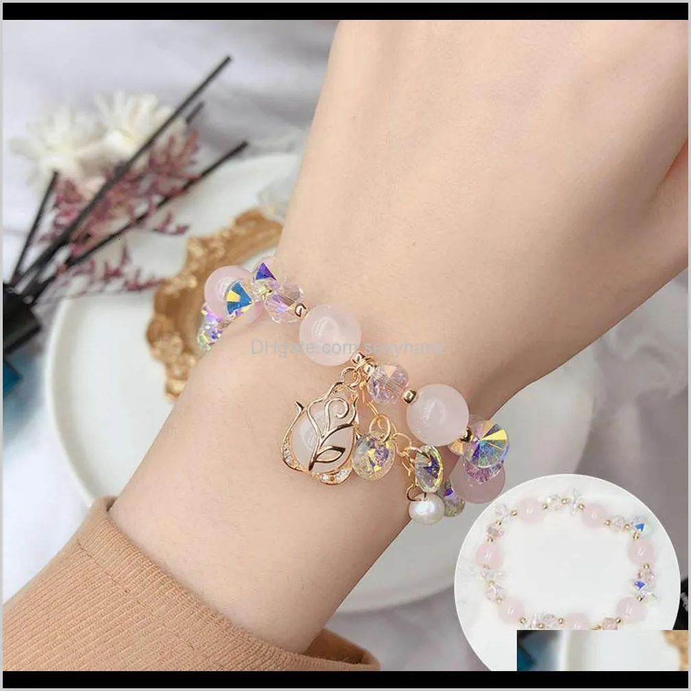 korean version new super flash exquisite female candy fairy simple bracelet micro inlaid zircon hand decoration live broadcast