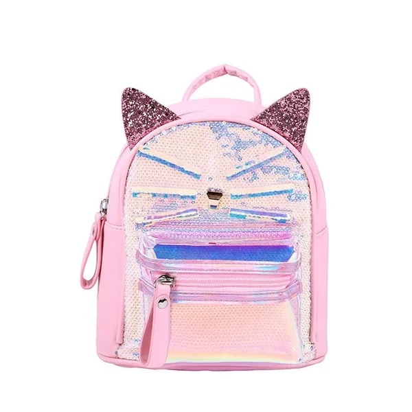 PVC Kinder Schultaschen Kinder Kindergarten Schulrucksäcke Mode Säugling Student Rucksack Nette Katze Buch Taschen für Baby Mädchen X0529