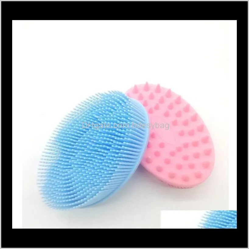new silicone bath silicone bath brush baby massage brush shampoo brush silicone oval bath available
