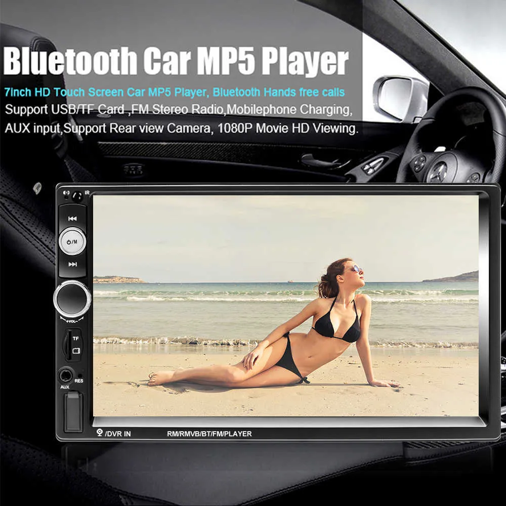 2 Din Car Radio 7 Hd Autoradio Multimedia Player 2din Touch Screen Auto Audio Car Dvd Player Stereo Mp5 Bluetooth Usb Tf Fm 2600