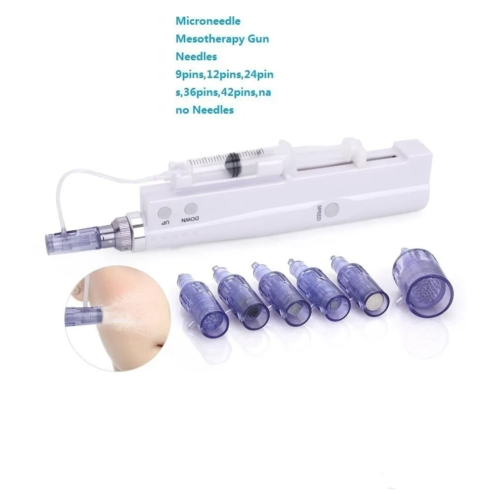 9/12 / 24/36 / 42 / Nano Pins Vattenljus Microneedle Mesotherapy Needle / Wrinkle Avlägsnande Hudföryngringsmaskin