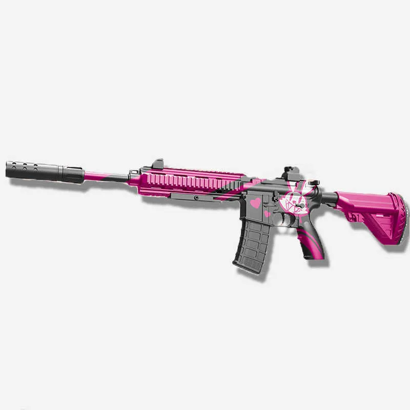 Armas de brinquedo de brinquedos de pistolas de água elétrica M416 HK 416 Gel de segurança Ballet ao ar livre Rifle Sniper Gun Game Toys for Boys H0913