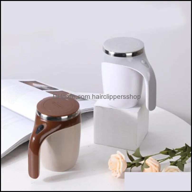 Automatic Stirring Coffee Cup Insulation Self Auto Mix Mug Warmer Bottle Battery Powered Home Kitchen Appliances Mugs