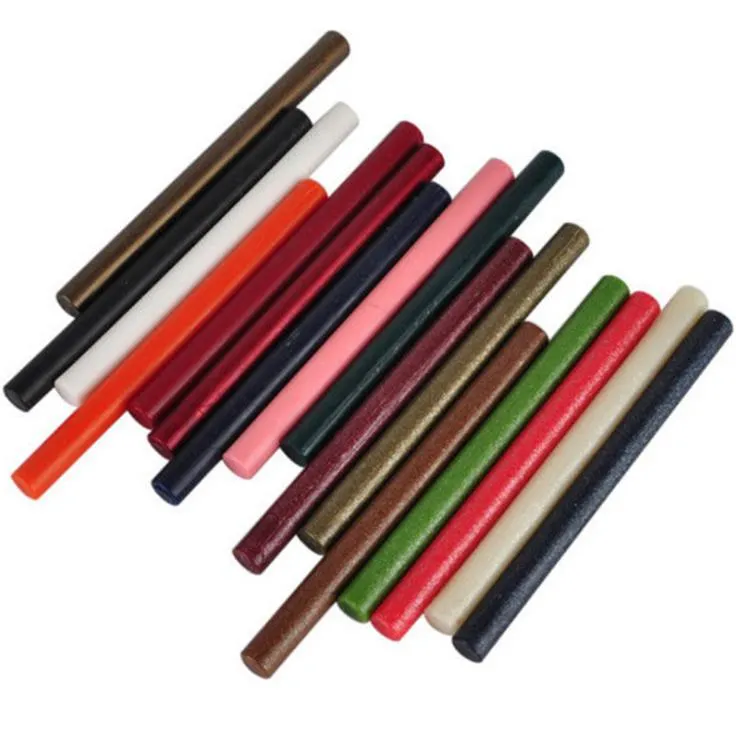 Postzegels Industrial Stamps Desk Assories Supplies Office School Business Industrial 10135mm Sealing Wax Sticks voor lijmpistool 10 stuks veel dr