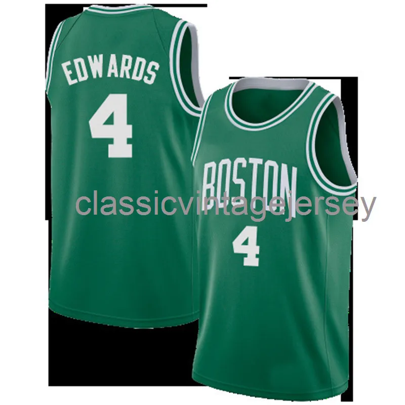 Custom Carsen Edwards #4 Men's Swingman Jersey zszyty męskie koszulki koszykówki XS-6xl