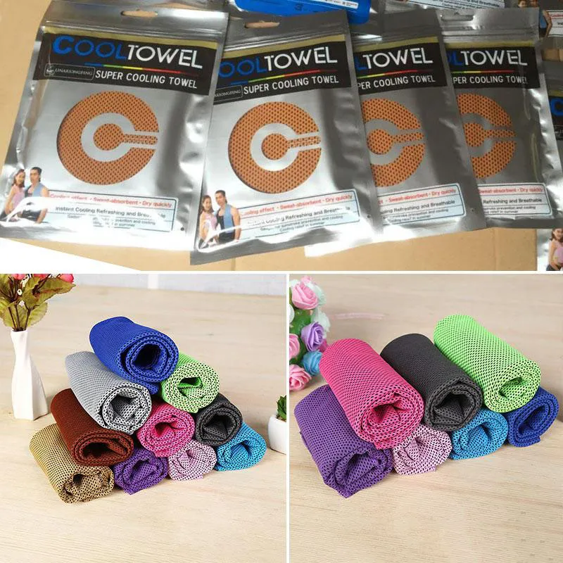 Sport Koude Handdoek Snelle Koeling Fitness Lopende Sweat Absorptie Koeling Koude Outdoor Bergbeklimmen Sport Wipe Handdoek