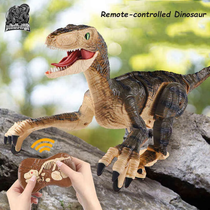 Jurassic Remote Control Dinosaur Toy With Lighting And Sound 2.4G Simulation Walking Battle Robots For Kids Perfect Xmas Gift 211027 From Kuo07 36.49 DHgate.Com