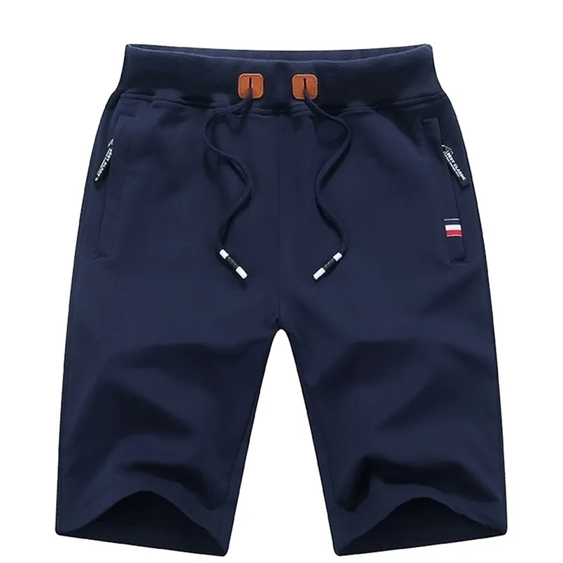 Hommes été culottes Shorts coton décontracté Bermudas noir hommes Boardshorts Homme classique marque vêtements plage mâle 210716