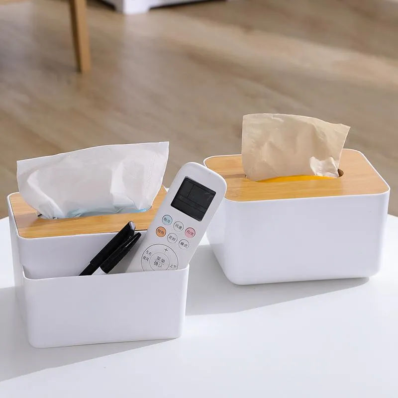 Caixas de tecido guardanapos de papel de armazenamento de papel de papel Amigável Ambiental Recipiente de guardanapo de guardanapo