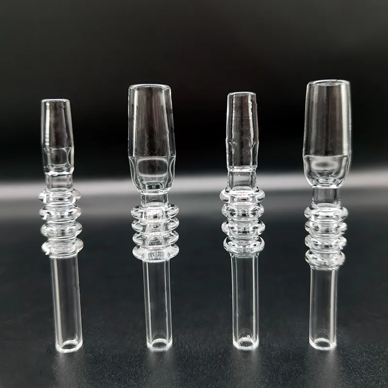 10mm 14mm 18mm Ponta de quartzo Acessórios para fumar para kit coletor de néctar Tubo de canudo Dab Pontas de gotejamento Bongs de água de vidro Partner VS Unha de cerâmica