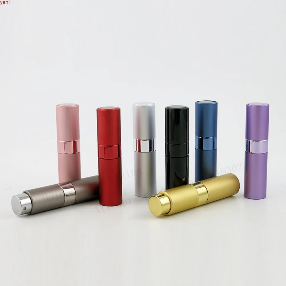 200 x Top Quality 8ML Travel Portable Replaceable Empty Metal Atomizer Perfume Bottle Aluminum Spray Parfume Containershigh qty