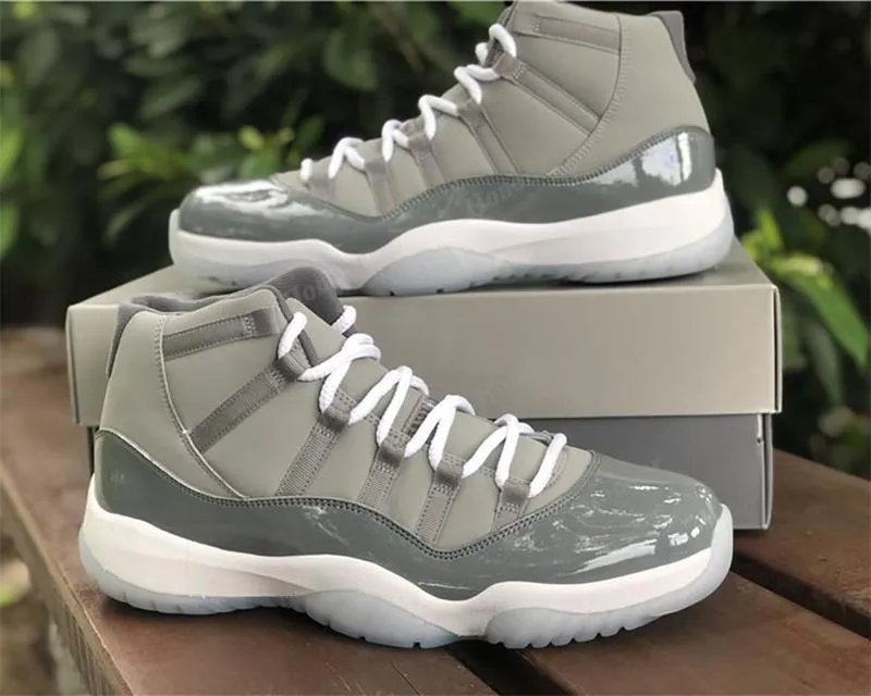 2021 Topkwaliteit Jumpman 11 basketbalschoenen 11s Cool Grey Designer Fashion Sport hardloopschoen met doos