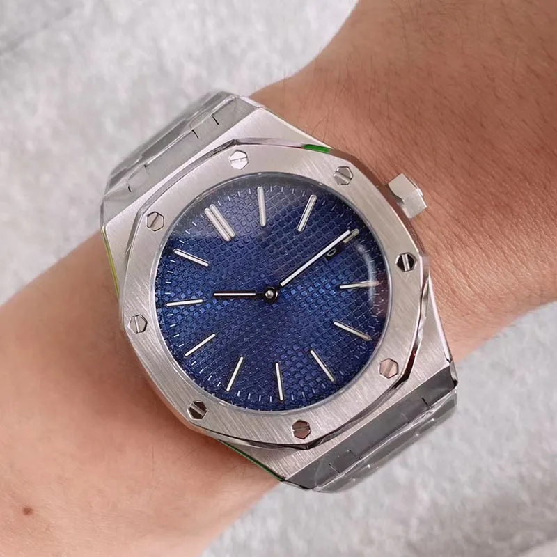Off 古典的なスタイルの高度な自動刻まれた運動ガラスバックウォッチメンズブルーダイヤル316ステンレスバンド無料出荷 初回製造分 Pelangi Sch Id