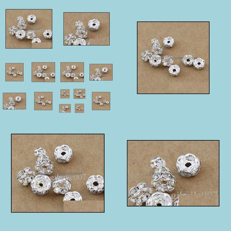 Free shipping 8MM,1000pcs,Fashion Jewelry Findings & Accessories(B Rhinestone)/beads Spacers/HOT