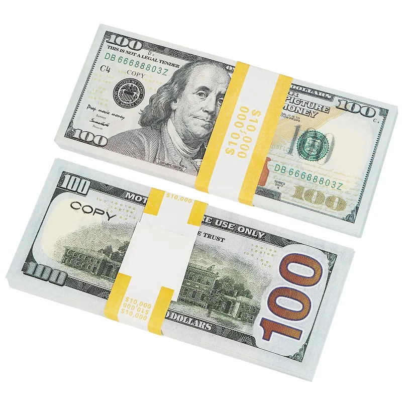 Prop Money Faux Billet Copy Money Paper Toys Party USA 20 50 100 FAKE DOLLAR EURO MOVIOM FOR KIDS CHRISSPING GIFTSまたはVIDEOV5395634NIQL