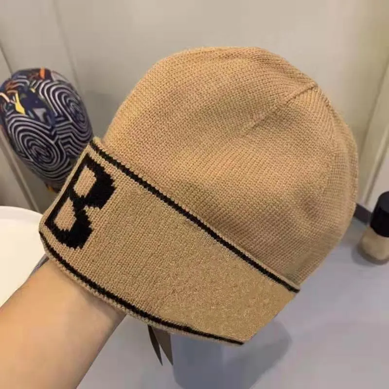 Chapéu gorro presente chapéu de lã gorro para homens mulheres design moda hip hop carta sólida crânio gorro bonés casual quente grosso