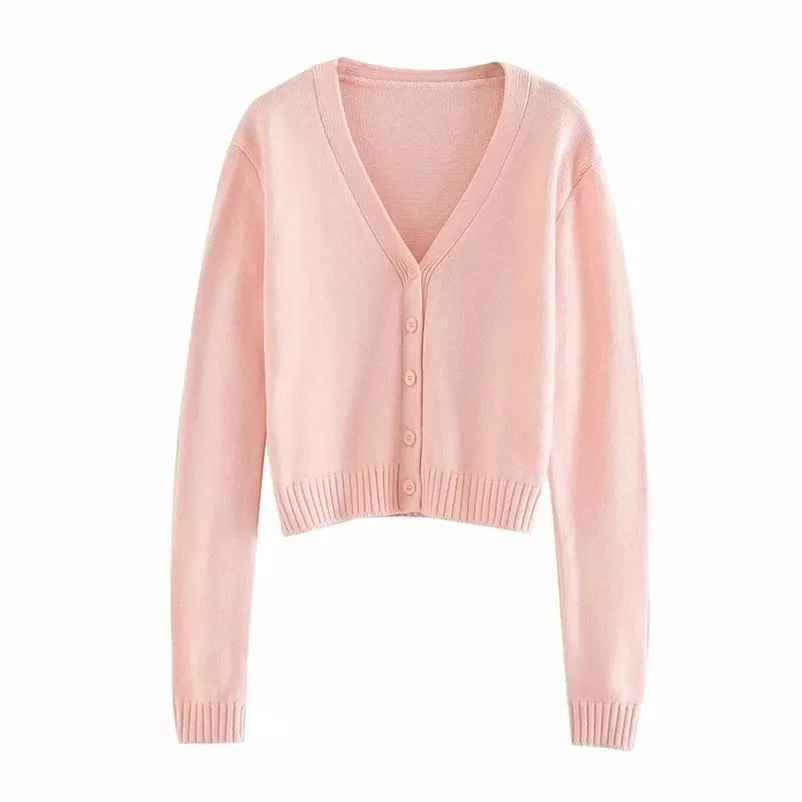 fashion ladies soft cardigans summer pink casual female v neck knitwears elegant women knits rayon girls sweaters 210527