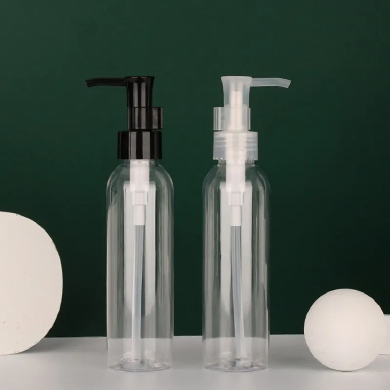 120ml Empty PET pressing lotion bottle dispensed plastic bottles Portable Refillable Cosmetic Containers for travel