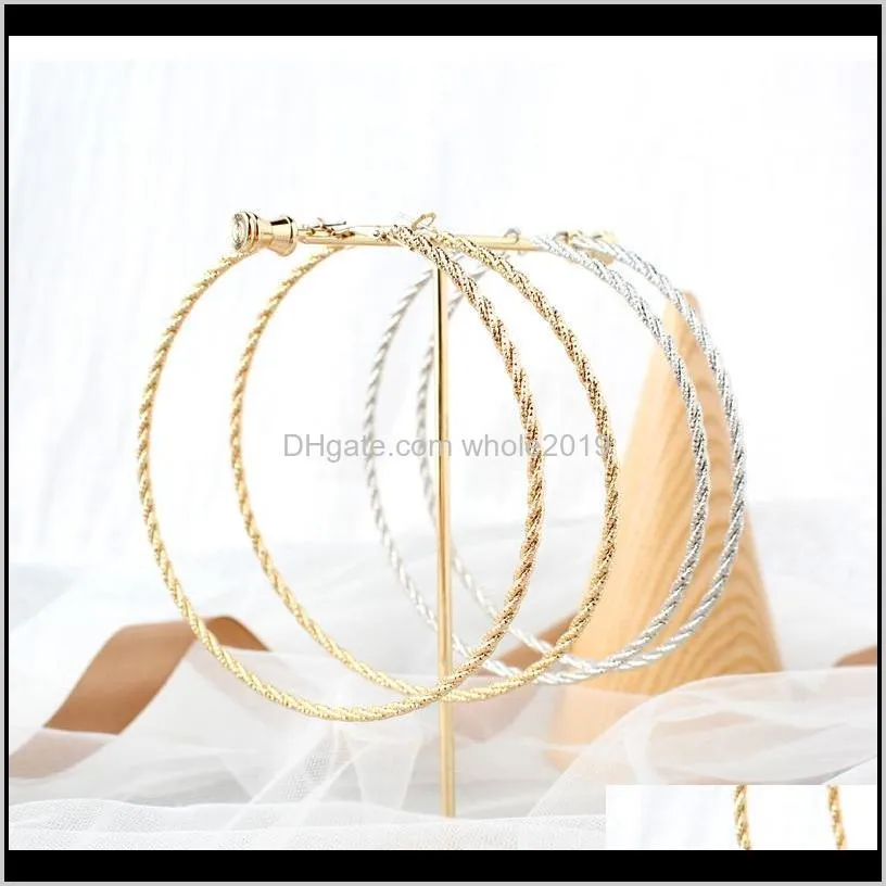 trendy multicolor acrylic gold metal large hoop earrings big smooth circle earrings brincos loop for women jewelry 86xw#