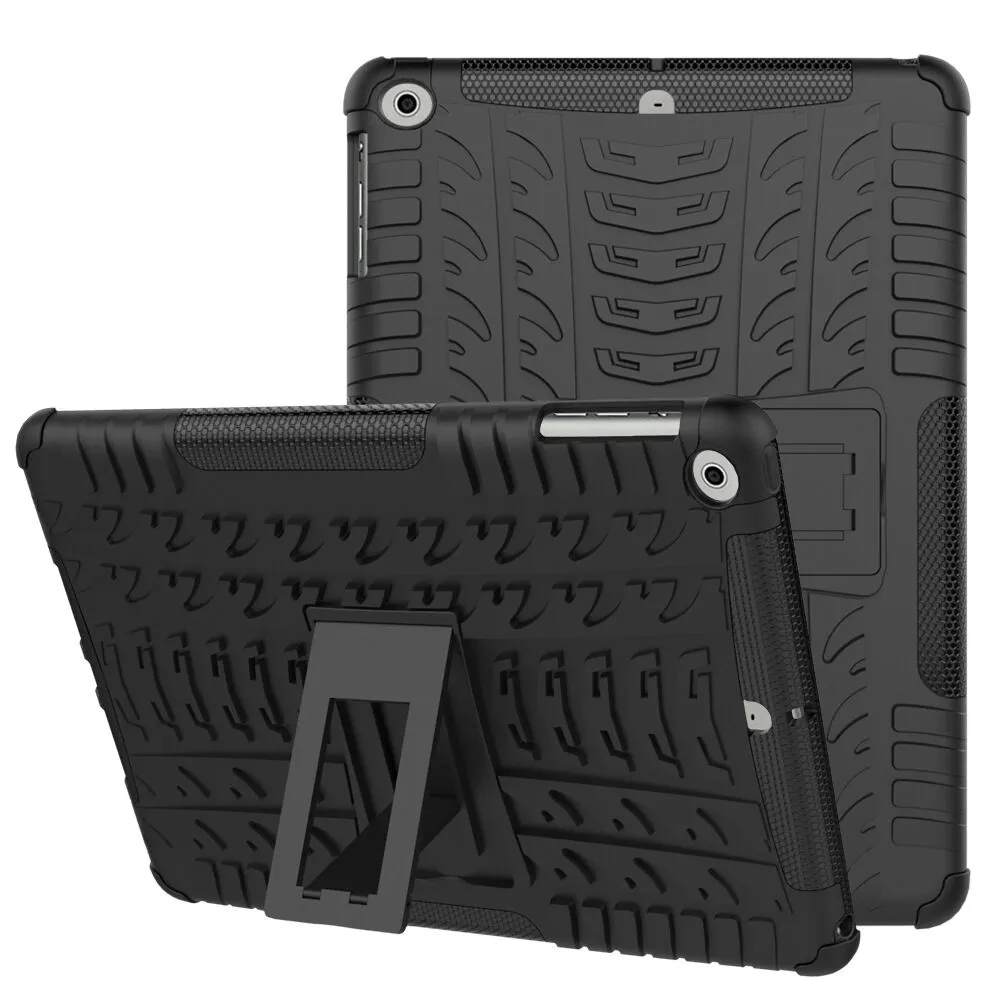 Rugged Armor Shockproof Heavy Duty Hybrid Kickstand Tablet Cover Case for iPad 6 Air 2 Mini 3 4 Pro 9.7 Defender