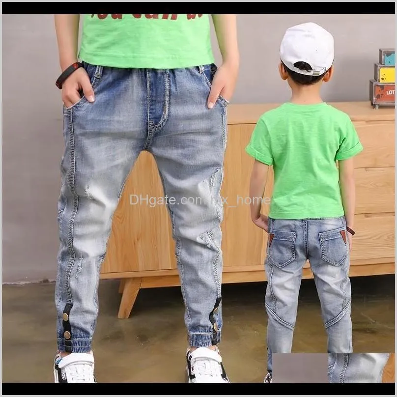 Pants Baby Clothing Baby, Kids & Maternity Drop Delivery 2021 Boy Loose Solid Casual Spring Autumn Boys Childrens Fashion Jeans For Age 3 4 5