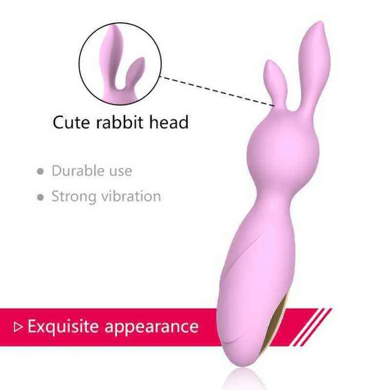 Nxy Sex Eggs Nieuwe Ontwerp G-spot Rabbit Vibrator Met Bunny Oren Voor Clitoris Stimulatie Kleine Toy Vrouwen 1215