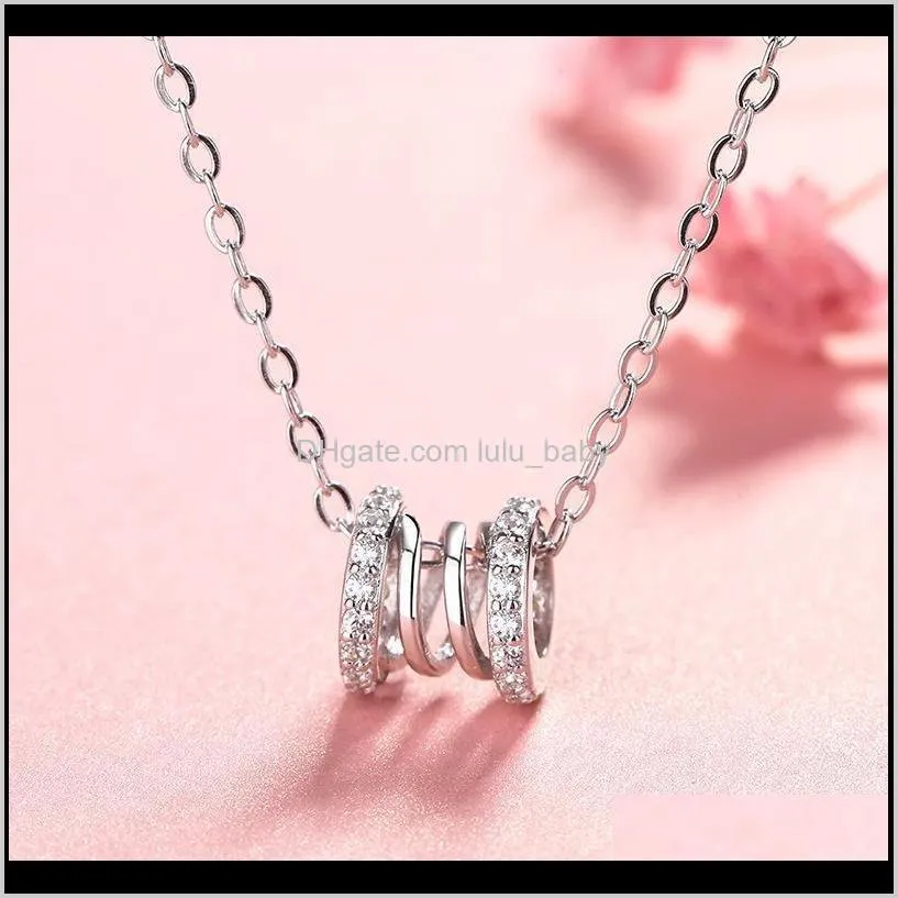 love necklace stainless steel necklace female light luxury new creative spring, hollow pendant with luxurious diamonds on both sides,