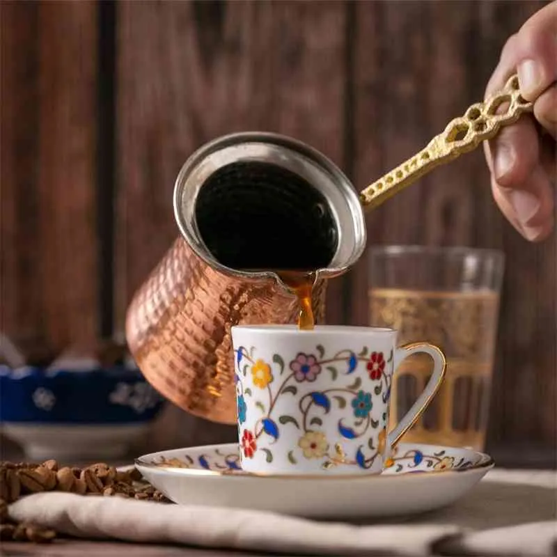 Cafetière turque, cafetière arabe, cafetière turque Cezve, cafetière grecque en acier inoxydable 18/10, machine à café turque Briki - Maison