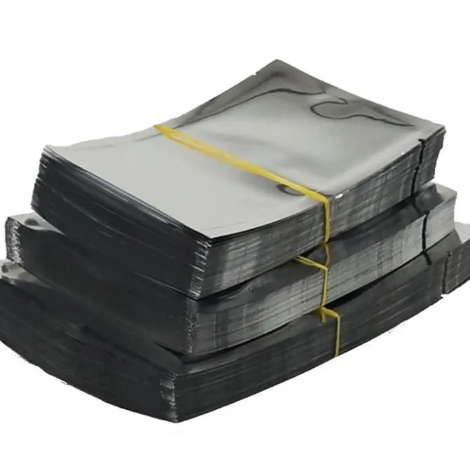 2021 12 x 17 cm einfache Tasche, 200 Stück/Los Aluminiumfolienbeutel heißversiegelt – silbriger aluminierter Lebensmittelbeutel/Plattierungsfolien-Kunststoffbeutel