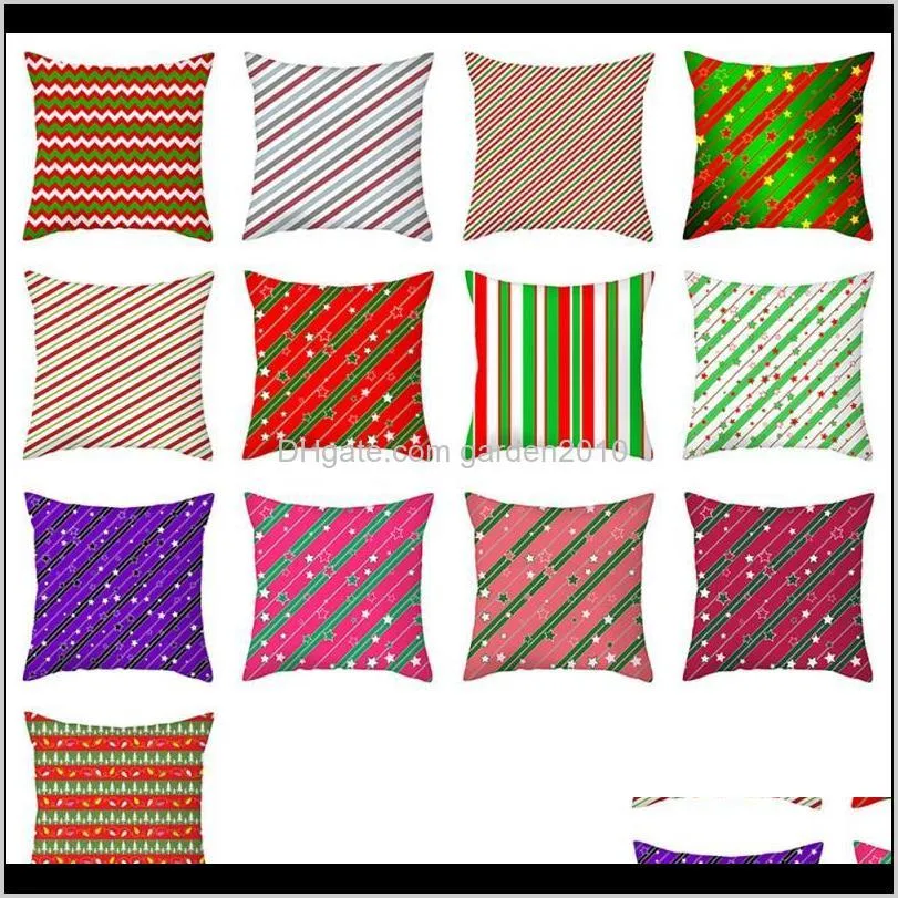 fuwatacchi colorful striped printed pillow case geometric pattern cushion cover for home sofa seat decorative throw pillowcases